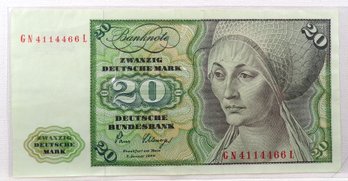 1980 20 Deutsche Mark Crisp Uncirculated