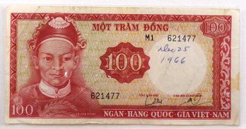 1966 Vietnam 100 Dong