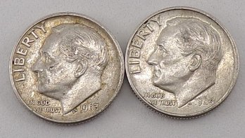 1963-D & 1964-D Roosevelt Silver Dimes