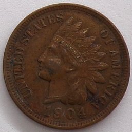 1904 Indian Head Cent AU/BU (Full Bold Liberty)
