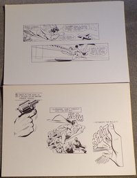 Superman Comic Book Page Posters, Black & White