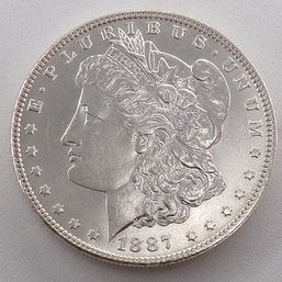 1887 Morgan Silver Dollar Choice Brilliant Uncirculated