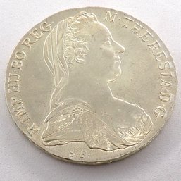 Maria Theresia Thaler Silver Coin Choice Brilliant Uncirculated