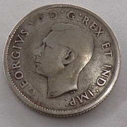 1937 Canadian Silver Quarter