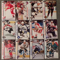 (12) NHL First Edition Pro Set 1992-93 Series 1 Hockey Cards