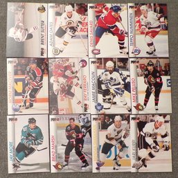 (12) NHL First Edition Pro Set 1992-93 Series 1 Hockey Cards