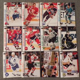 (12) NHL First Edition Pro Set 1992-93 Series 1 Hockey Cards