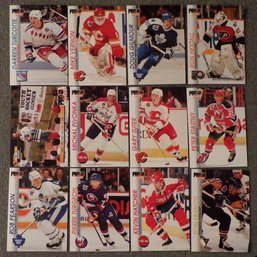 (12) NHL First Edition Pro Set 1992-93 Series 1 Hockey Cards