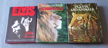 Three New Large Vintage Hard Cover Books, From The 1970'S Including Elvis