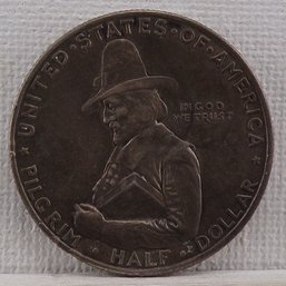 Beautiful 1920-D Pilgrim Tercentenary Silver Half Dollar (Uncirculated)