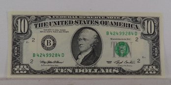 1993 $10 Federal Reserve Note GEM Crisp Uncirculated