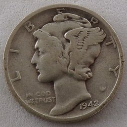 1942-S Mercury Silver Dime