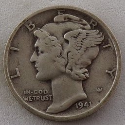 1941-S Mercury Silver Dime
