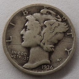 1936 Mercury Silver Dime