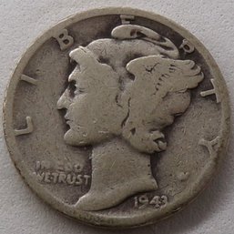 1943 Mercury Silver Dime