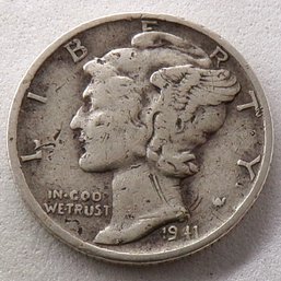 1941-D Mercury Silver Dime