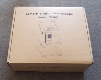 NEW Elikliv Digital Microscope Model EDM4S, 50X-1000X Magnification Comes With Mini SD Card