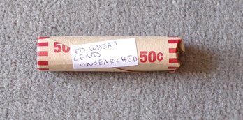 Roll Of 50 Wheat Cents Unsearched, From Very Large Barn Find 'See Pictures'