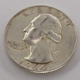 1964 Washington Silver Quarter Dollar