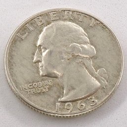 1963-D Washington Silver Quarter Dollar