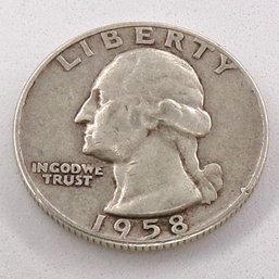 1958-D Washington Silver Quarter Dollar