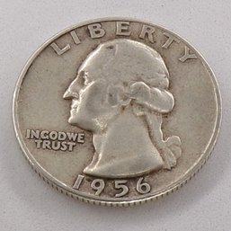1956 Washington Silver Quarter Dollar