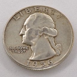 1956 Washington Silver Quarter Dollar