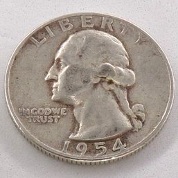 1954-D Washington Silver Quarter Dollar