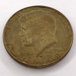 1968-D Silver-Clad Kennedy Half Dollar BU (Toned)
