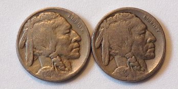 (2) Buffalo Nickels 1920 & 1924 (Fine)