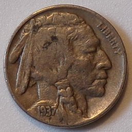 1937-D Buffalo Nickel (XF/AU)