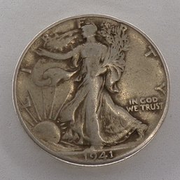 1941-D Walking Liberty Silver Half Dollar (XF)