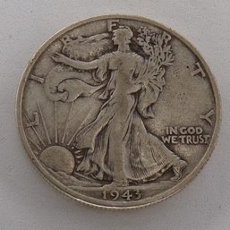 1943-S Walking Liberty Silver Half Dollar (AU)