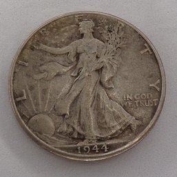 1944 Walking Liberty Silver Half Dollar (AU55)