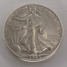 1945 Walking Liberty Silver Half Dollar (XFine)
