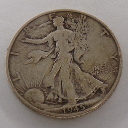 1945-S Walking Liberty Silver Half Dollar (XF/AU)