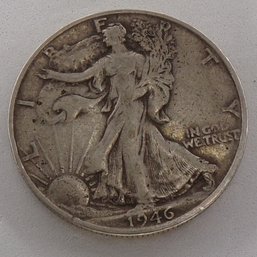 1946-S Walking Liberty Silver Half Dollar (Fine)