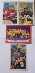 (4) Four 1969-70's Topps Sports Cards