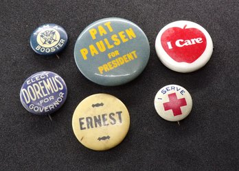 Vintage Buttons 1920's Thru 1970's