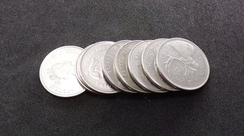 Unsearched $2 Face Value Canadian Quarters, Various Years, Mints, Condition