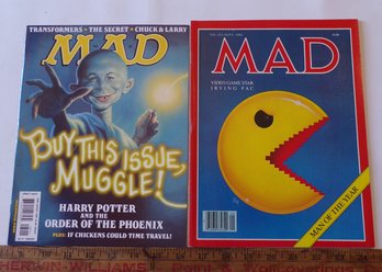 Two Like-New Vintage MAD Magazines, #233 9/1982 & #480 8/2007