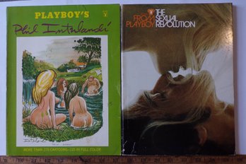 ADULT Like-New Vintage Magazines-Soft Cover Book 'Playboy's' 1971-Phil Interlandi & 1970 The Sexual Revolution