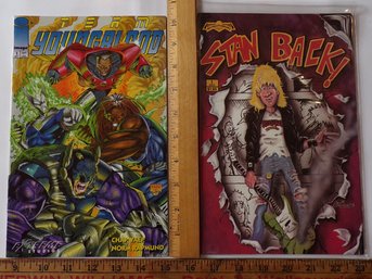 2 Vintage Comic Books-Image 'Youngblood' Vol. 1 #1 (10/94) & Revolutionary 'Stan Back' Vol.1 #1 (1990) NM/Mint