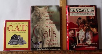 3 Vintage New Books About Cats