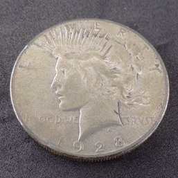 Semi Key, 1928-S Peace Silver Dollar About Uncirculated
