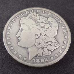 1892-O Morgan Silver Dollar, Nicely Circulated