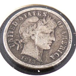 1913 Barber Silver Dime (Most Liberty)