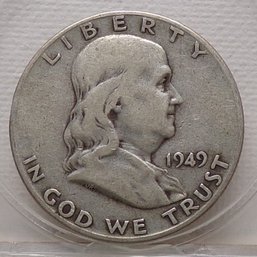 Semi-KEY 1949-S Franklin Silver Half Dollar