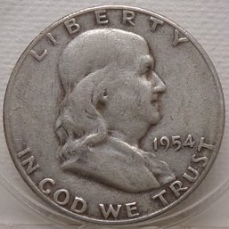 1954-S Franklin Silver Half Dollar (Better Date)