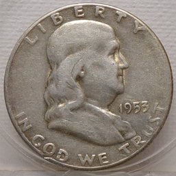 1953-S Franklin Silver Half Dollar (Better Date)